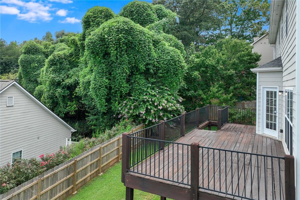 3903 Walnut Grove Way Gainesville, GA 30506 - Photo 11 of 48 a view of a balcony with wooden floor