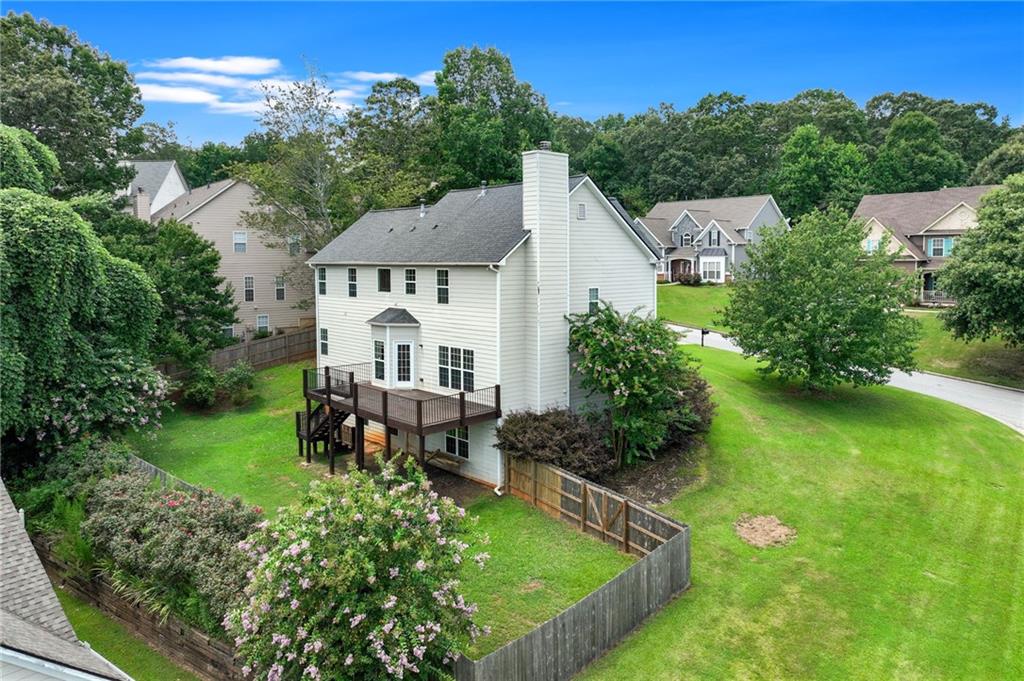 3903 Walnut Grove Way Gainesville, GA 30506 - Photo 9 of 48 an aerial view of a house with swimming pool patio and outdoor seating