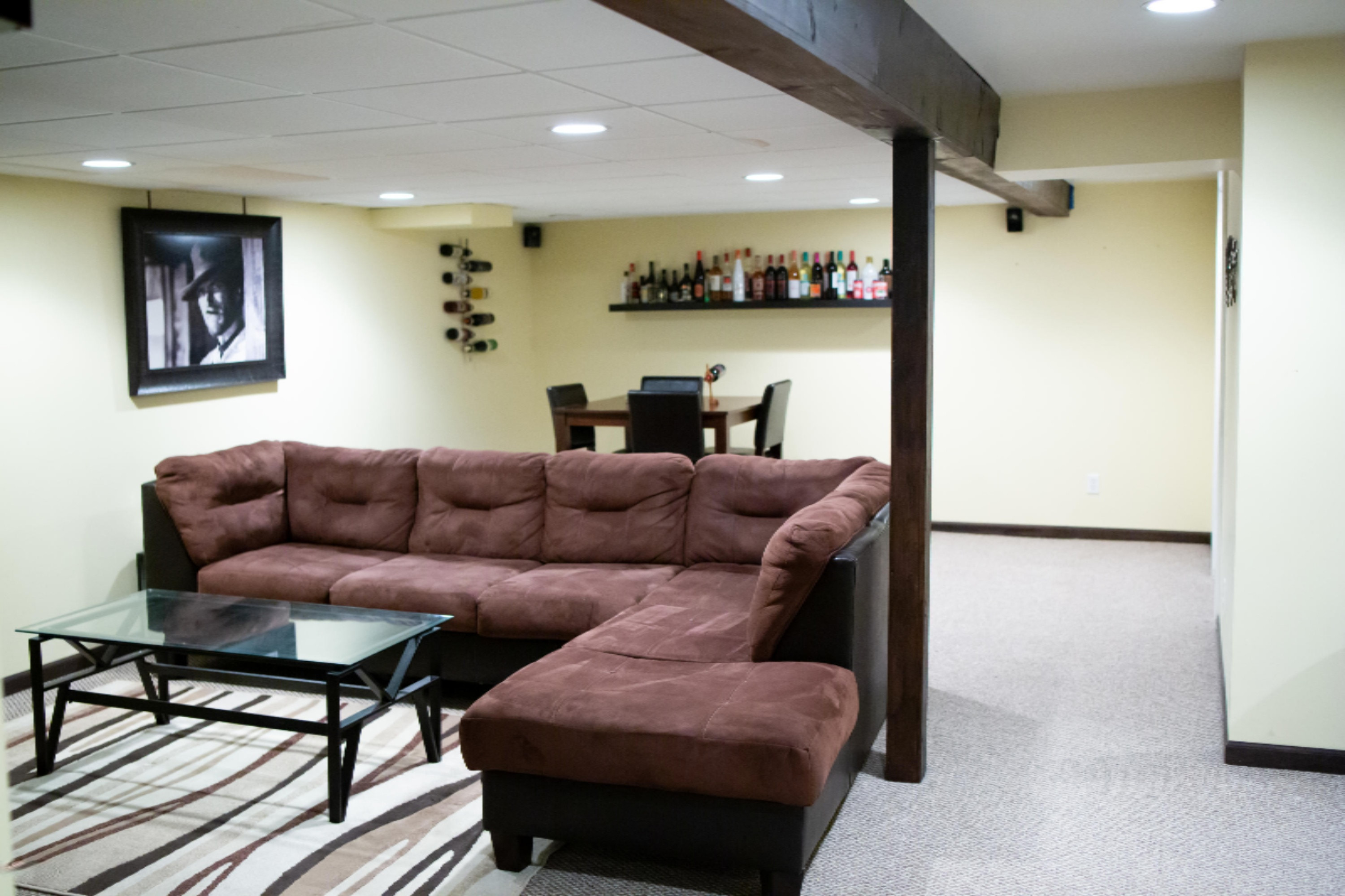 9339 Danneffel Road Watervliet, MI 49098 - Photo 19 of 31 Basement Family Room