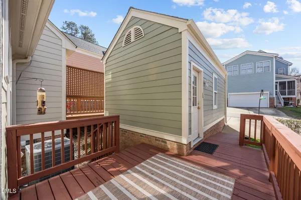 a view of a house with a deck