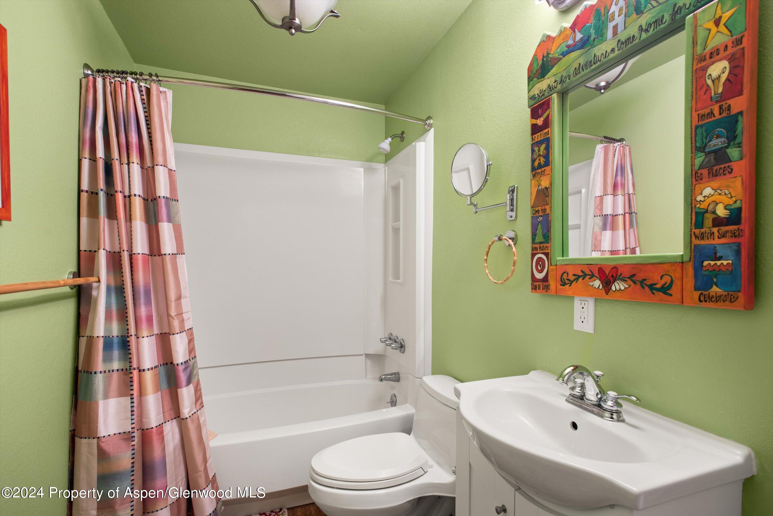 153 Wren Court Basalt, CO 81621 - Photo 16 of 21 a bathroom with a sink toilet and shower