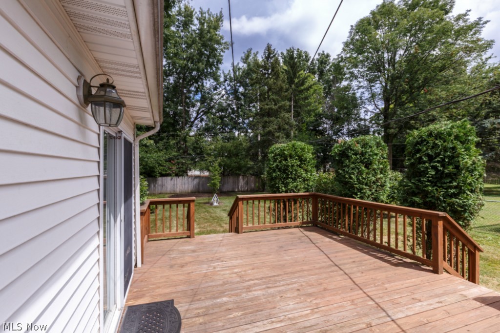 4903 Farnhurst Road Cleveland, OH 44124 - Photo 3 of 22 Deck overlooking landscaped yard