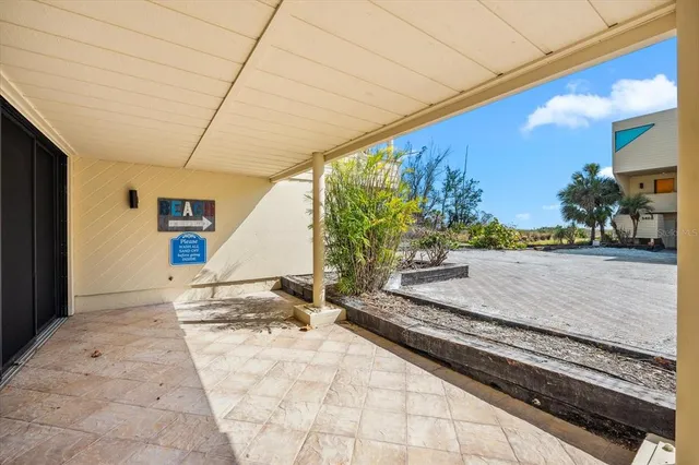 a view of the a cafe with sitting area