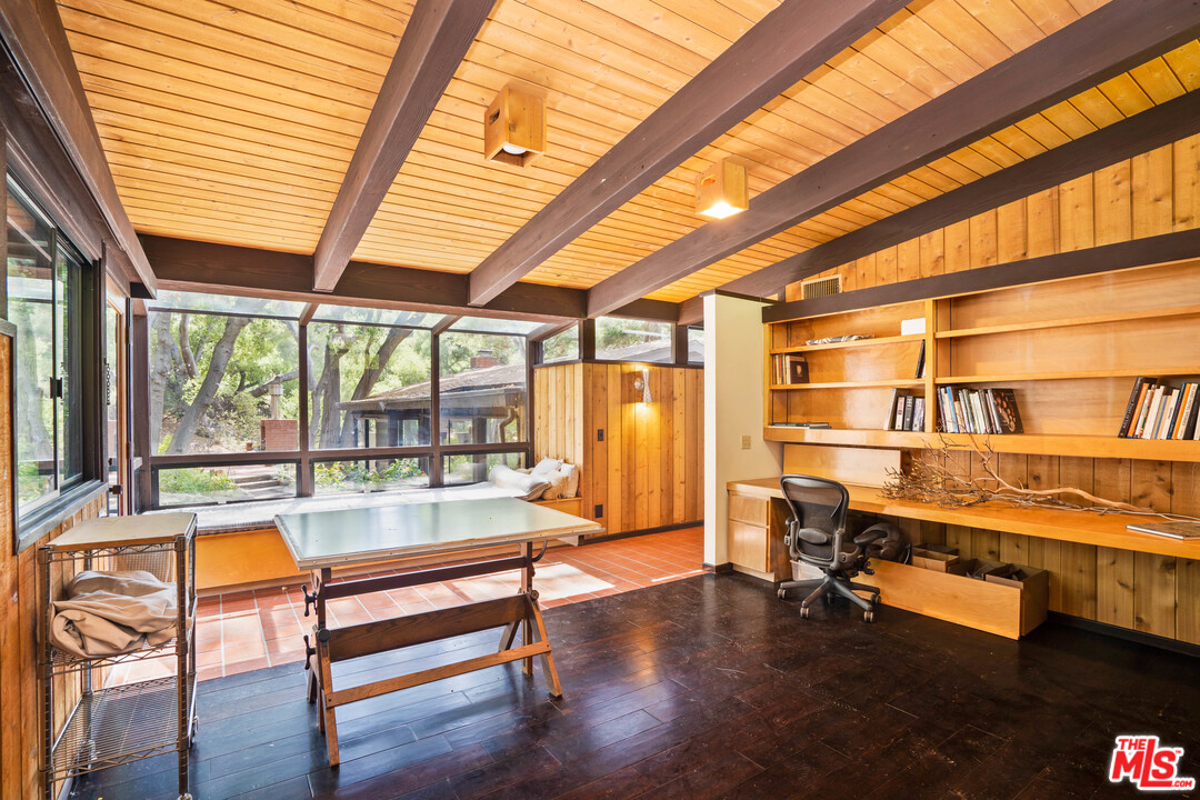 481 Cold Canyon Road Calabasas, CA 91302 - Photo 12 of 44 a room with pool table and windows