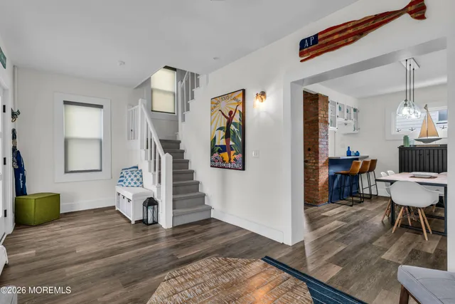 a view of livingroom with furniture and wooden floor