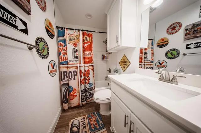 a bathroom with a sink and a toilet