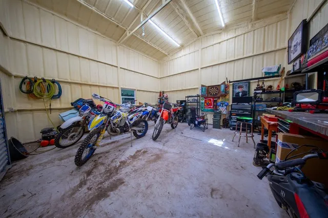 a view of a storage in a room