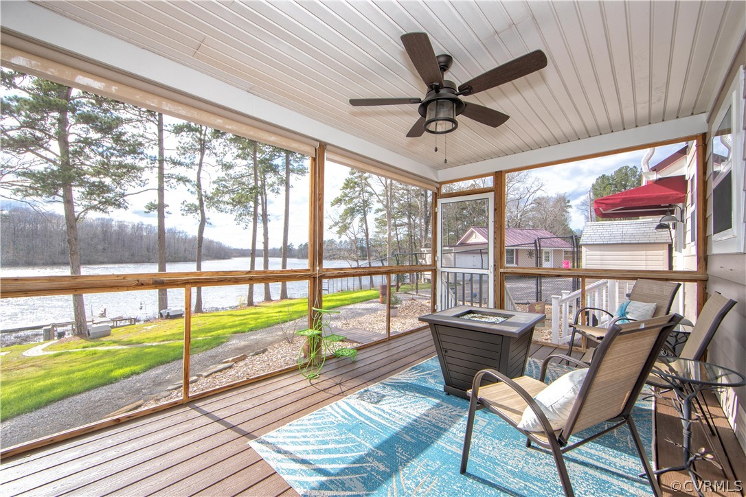11772 Colemans Lake Road Ford, VA 23850 - Photo 10 of 46 Rear Screened Porch to Enjoy Sunsets On The Lake