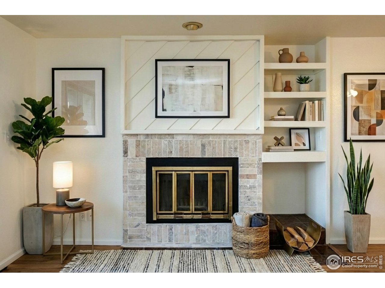 3295 34th Street, Unit 68 Boulder, CO 80301 - Photo 17 of 27 a living room with furniture and a fireplace