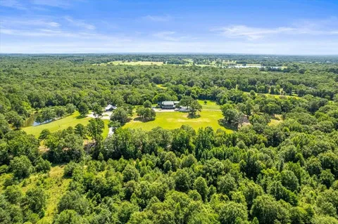 a view of a garden with an ocean
