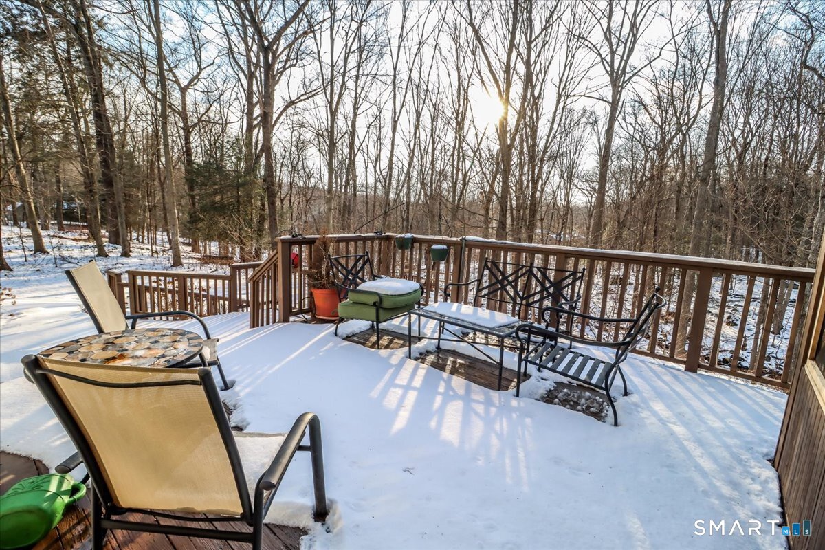 185 Quaker Farms Road Oxford, CT 06478 - Photo 31 of 40 a view of a chairs and table in the balcony