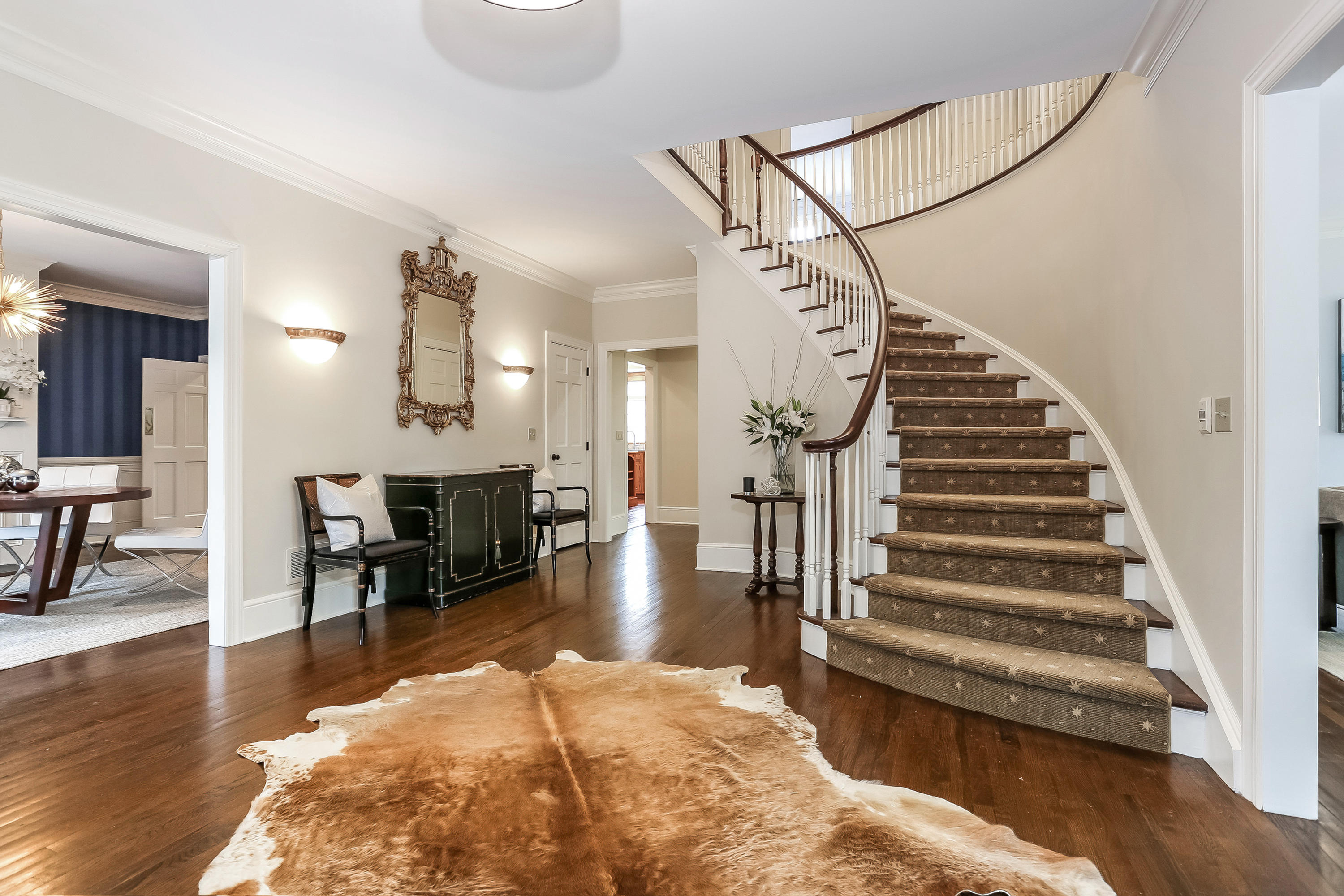 152 Marshall Ridge Road New Canaan, CT 06840 - Photo 3 of 34 a view of entryway and hall with wooden floor