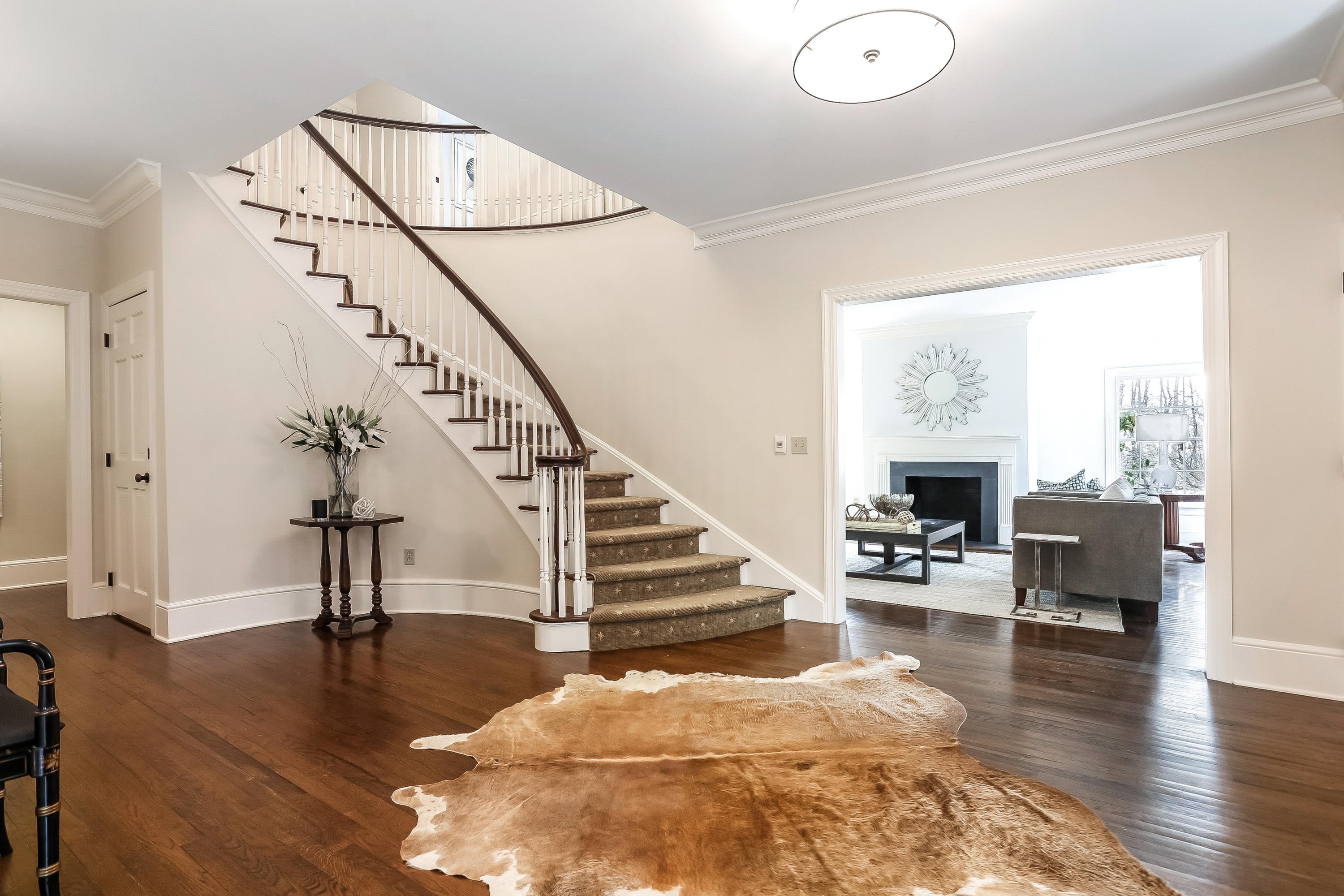 152 Marshall Ridge Road New Canaan, CT 06840 - Photo 4 of 34 a view of entryway and hall with wooden floor