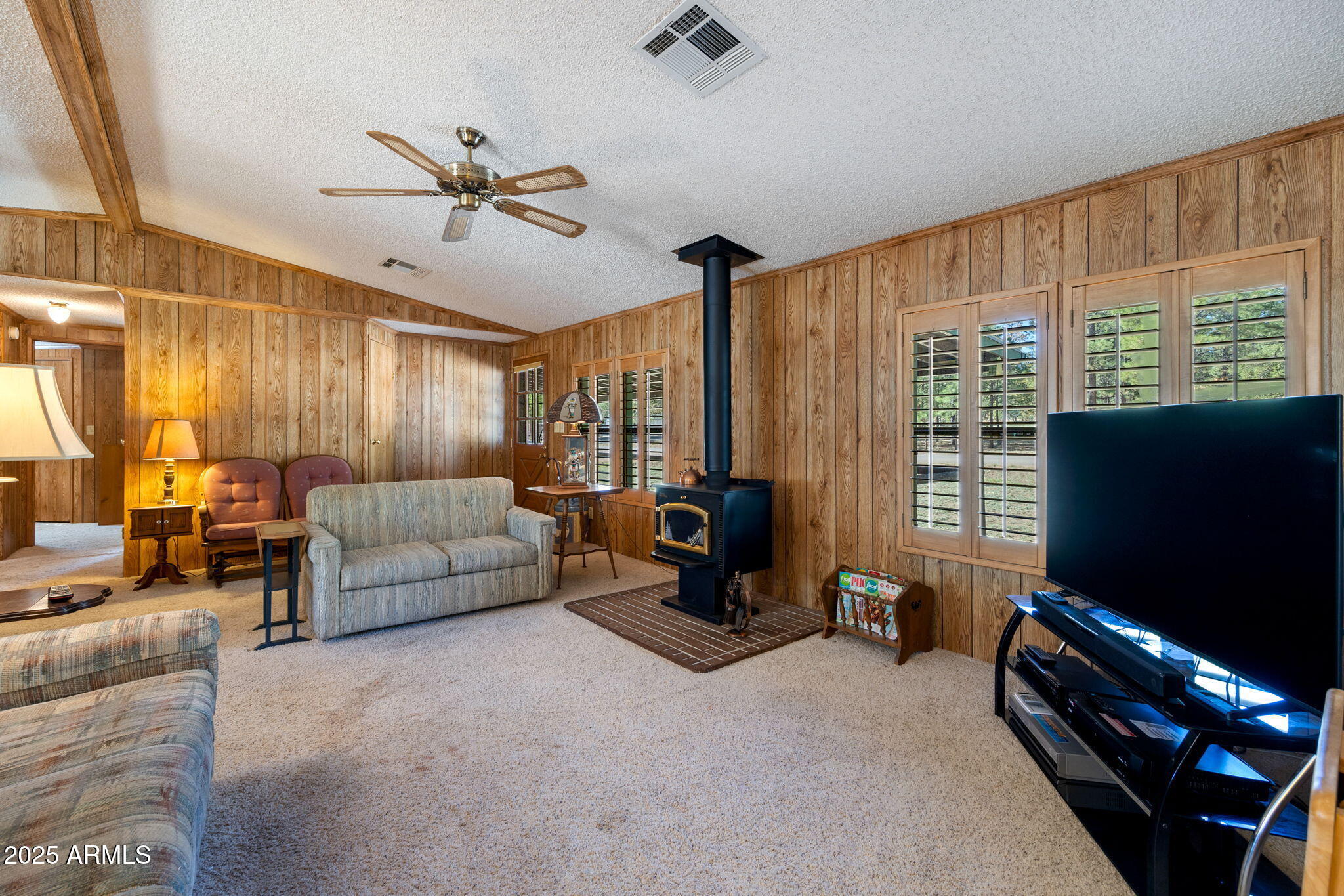 2841 Pine Rim Road Overgaard, AZ 85933 - Photo 9 of 36 a living room with furniture and a flat screen tv
