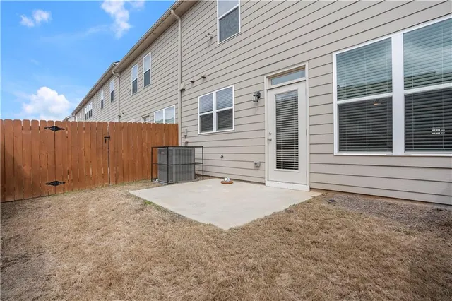 a backyard of a house