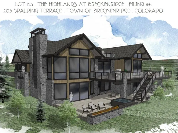 a front view of a house with entertaining space