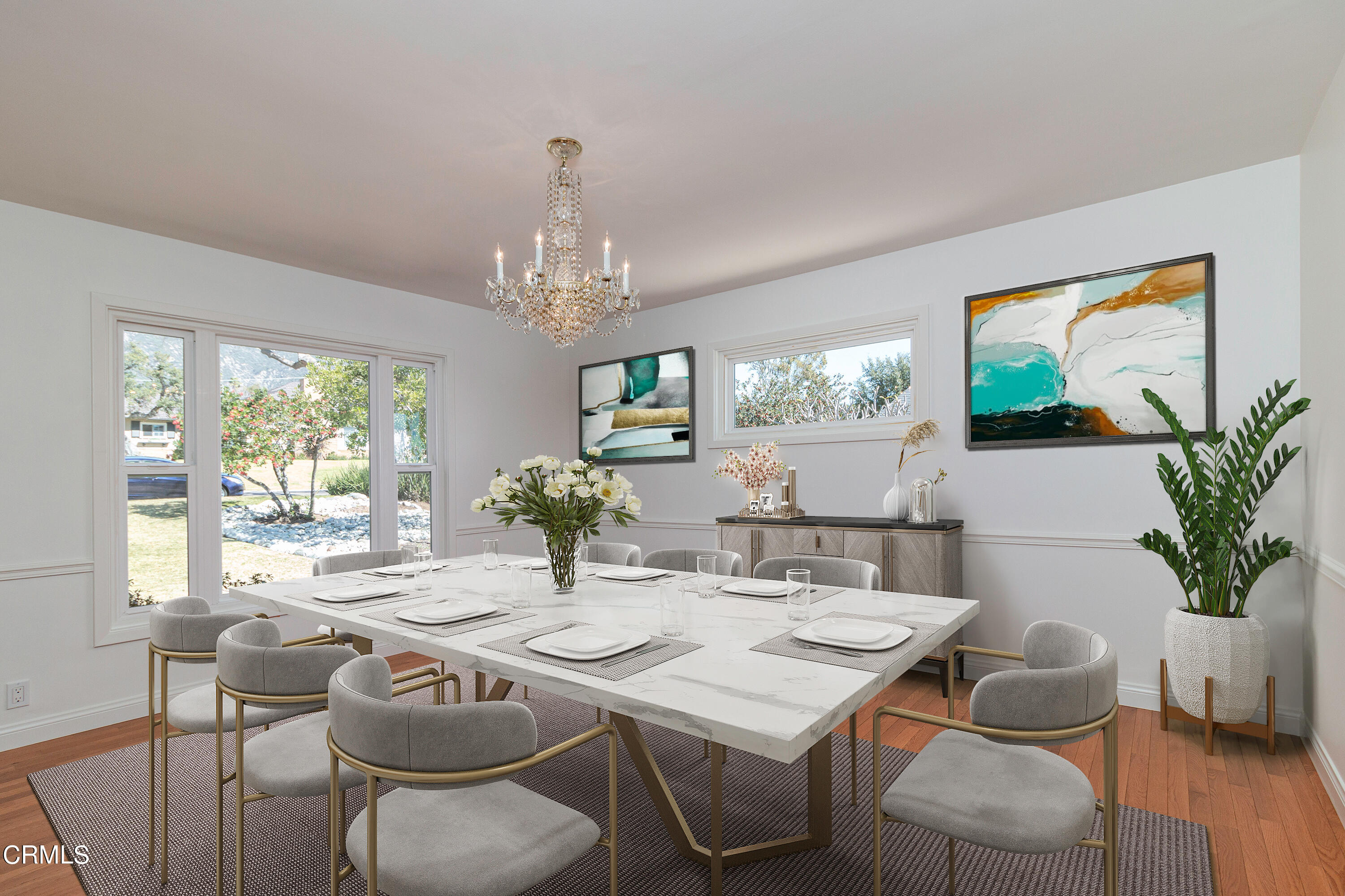 3850 Shadow Grove Road Pasadena, CA 91107 - Photo 3 of 16 a view of a dining room with furniture window and outside view