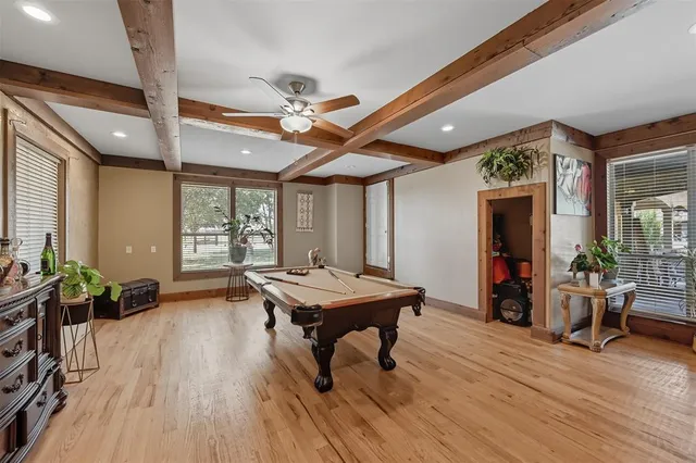 a room with furniture and wooden floor