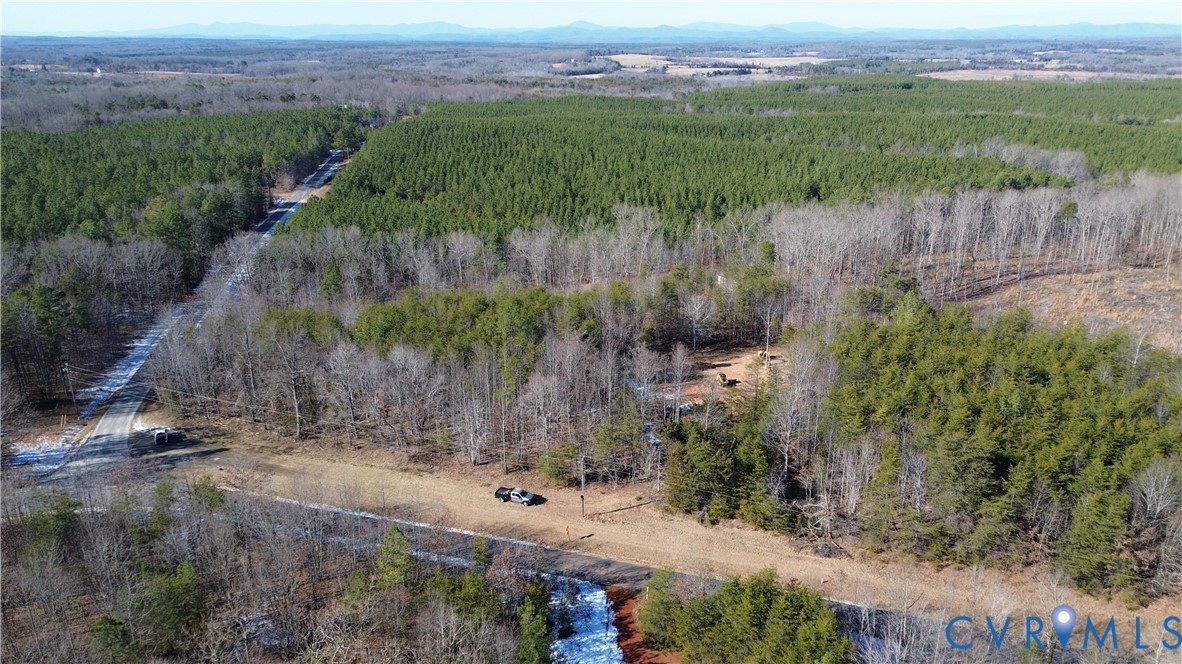 0 Slate River Mill Road Dillwyn, VA 23936 - Photo 5 of 16 an aerial view of green landscape with trees and houses