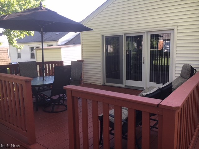 1649 Overbrook Road Cleveland, OH 44124 - Photo 6 of 22 Rear deck in great condition and ready for your BBQ!