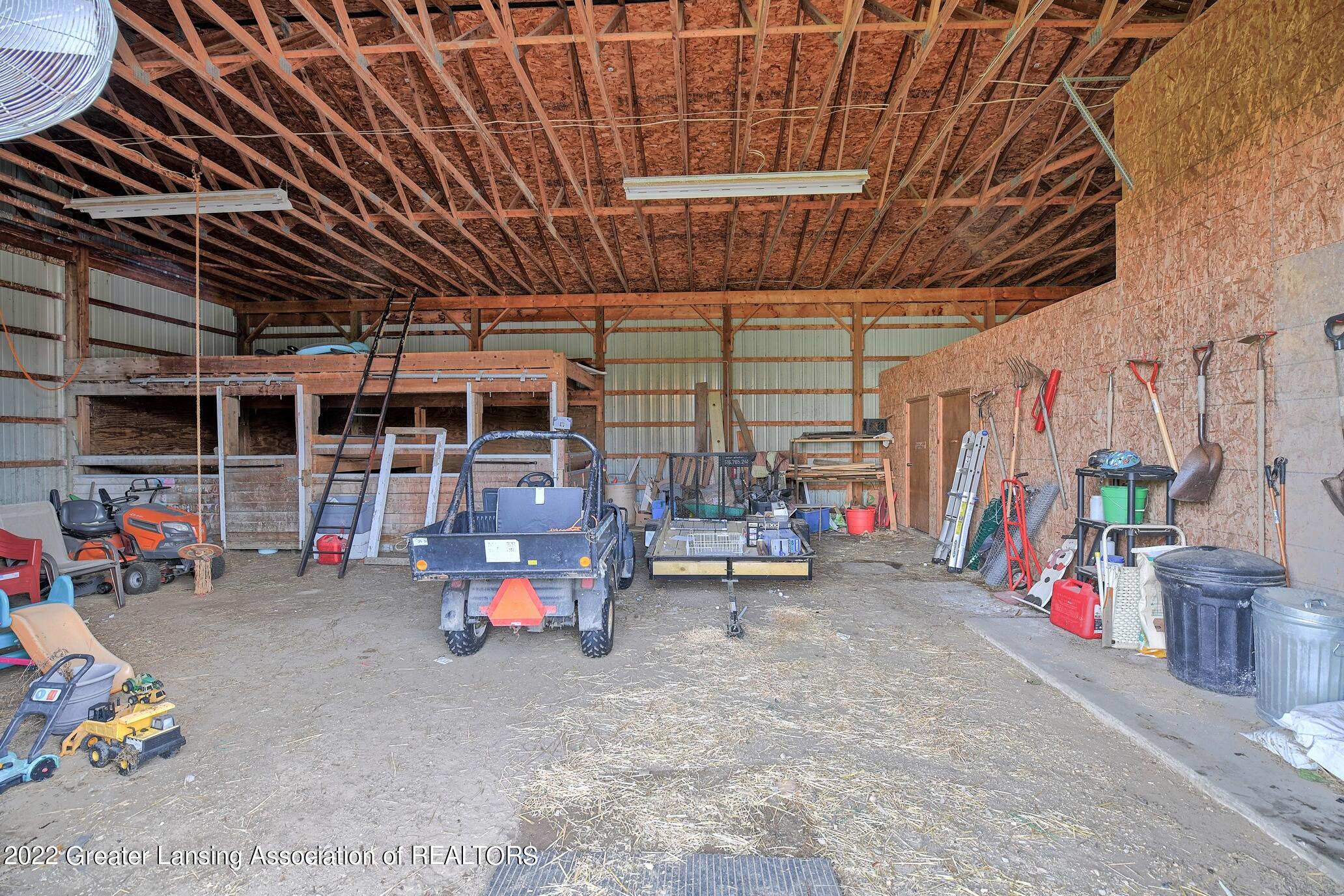 11205 South Bauer Road Eagle, MI 48822 - Photo 31 of 50 Pole Barn