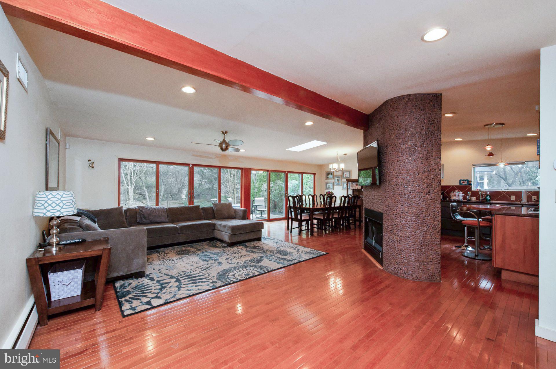 3223 Midfield Road Baltimore, MD 21208 - Photo 3 of 32 Living Room with Double Sided Gas Fireplace