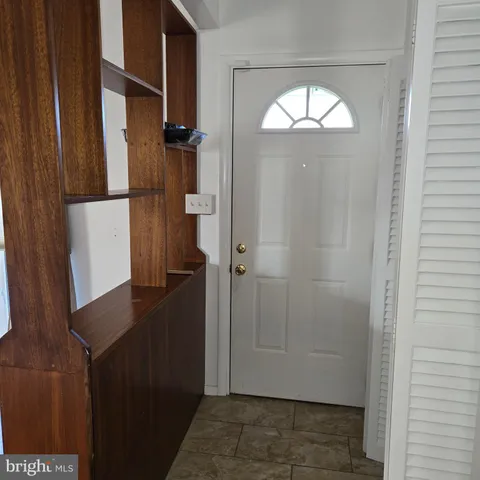 a view of front door