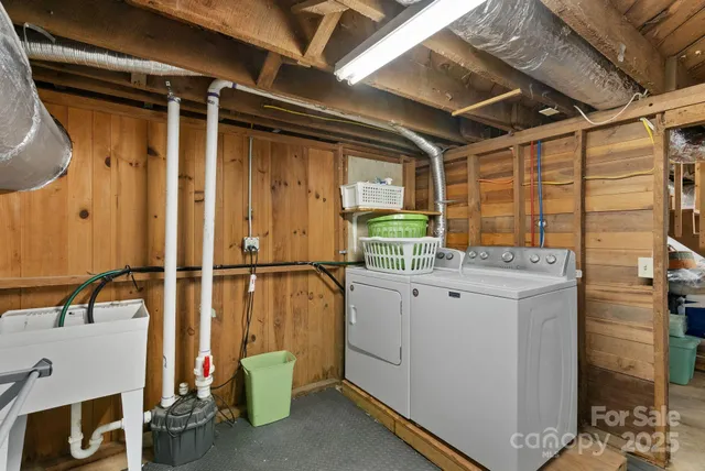 a view of storage and utility room