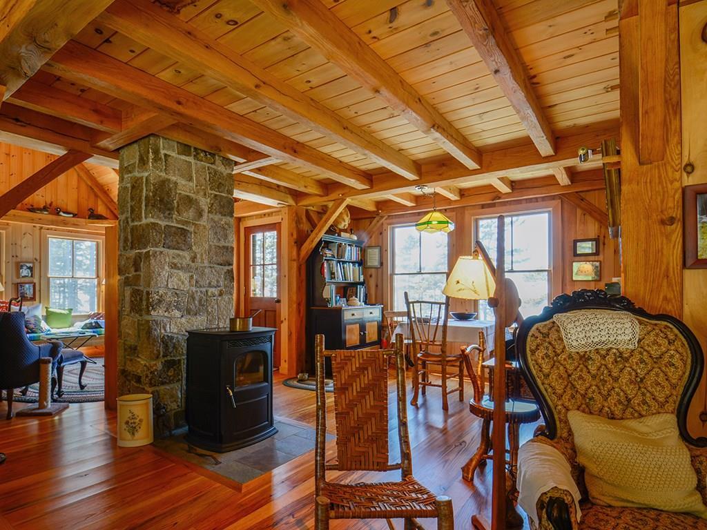 555 Jericho Bay Road Swans Island, ME 04685 - Photo 21 of 35 Local Granite used for the chimney...