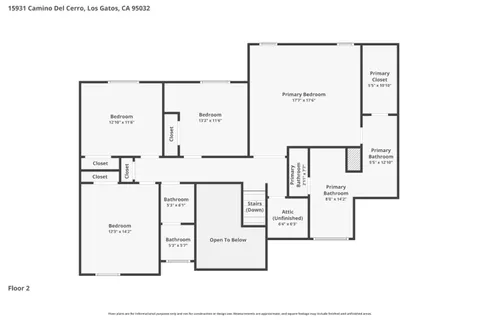 $3,699,950 | 15931 Camino Del Cerro, Los Gatos, CA 95032