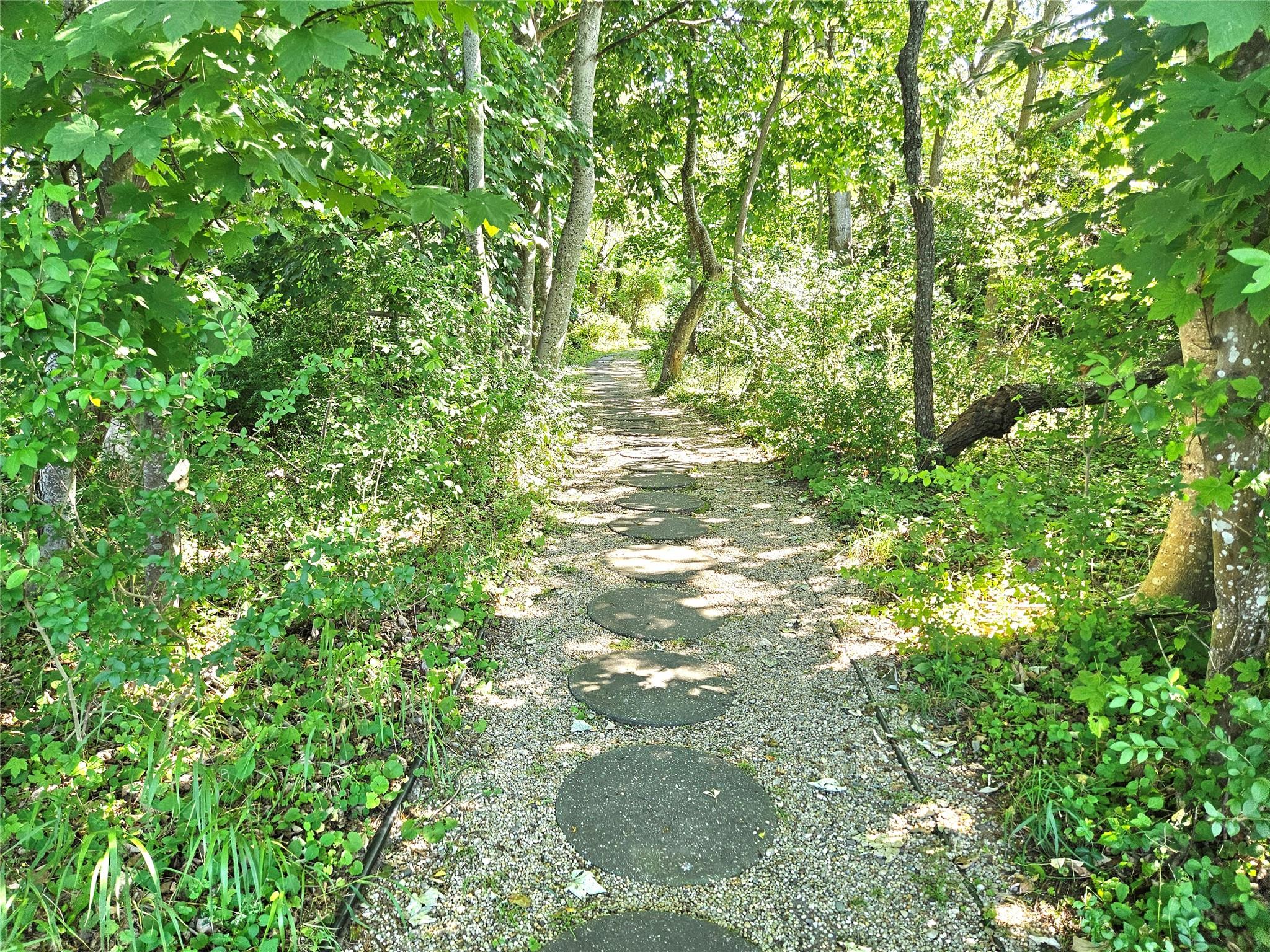 3650 Bay Shore Road Greenport, NY 11944 - Photo 8 of 30 a backyard of a house with lots of green space and two chairs