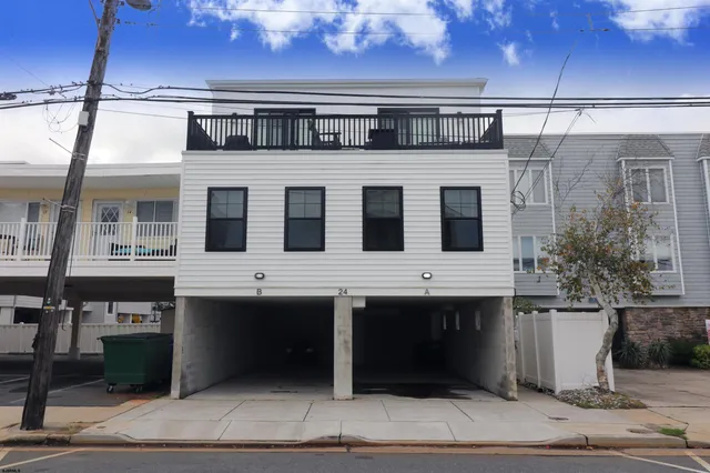 a front view of a house with windows