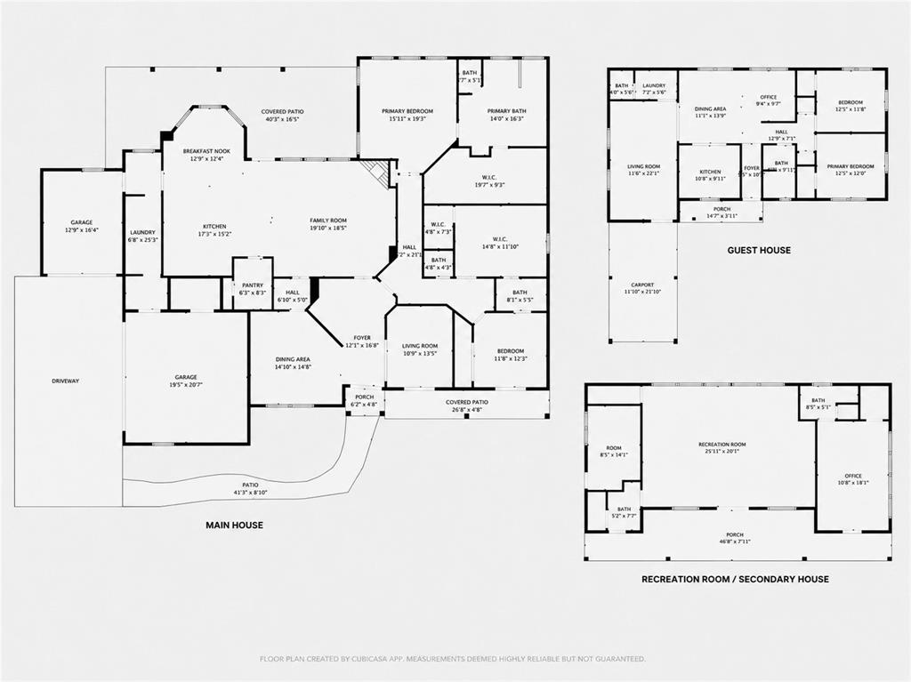 212 Oak Ridge Road Denison, TX 75021 - Photo 40 of 40 floor plans for Main, Guest and Pool Houses
