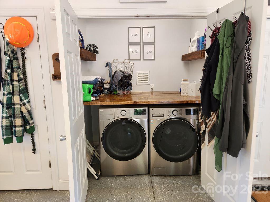 2326 Center Road Chester, SC 29706 - Photo 32 of 42 a utility room with dryer and washer