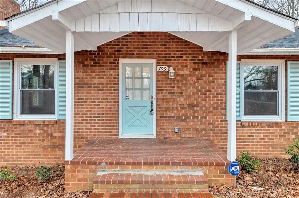 795 Dan Valley Road Madison, NC 27025 - Photo 35 of 38 Covered Front Porch and Entry Door.