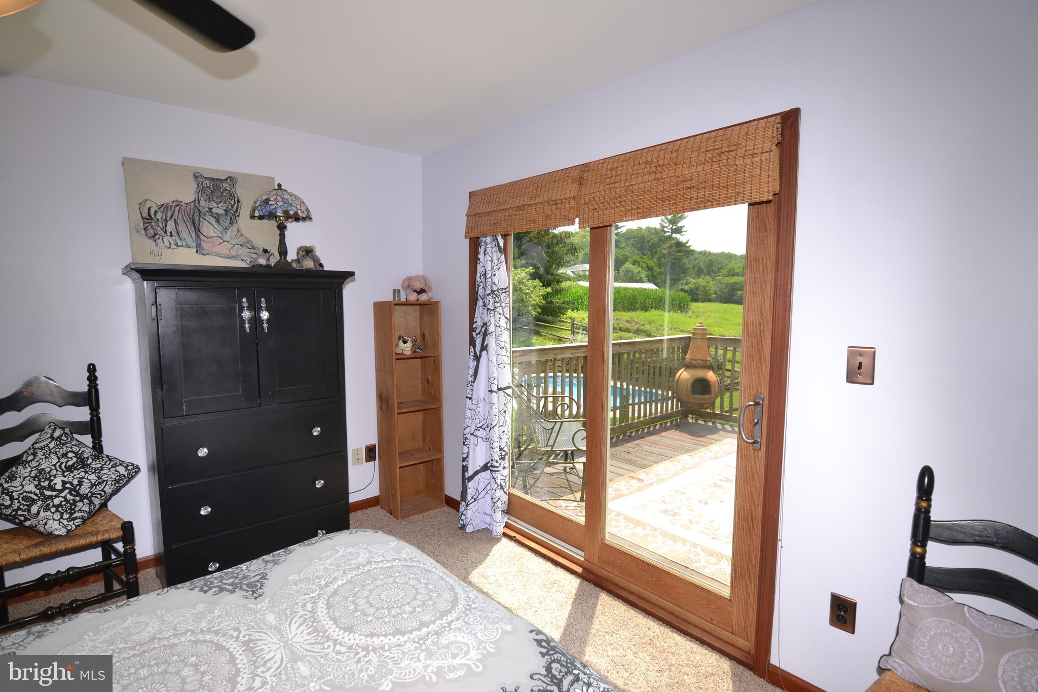 329 Isabella Road Elverson, PA 19520 - Photo 29 of 73 Master bedroom with sliding glass doors to deck