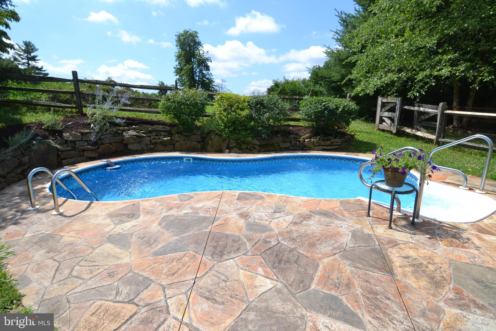 329 Isabella Road Elverson, PA 19520 - Photo 52 of 73 Stamped concrete stone patio