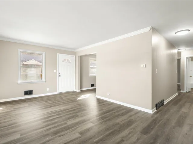 wooden floor in an empty room