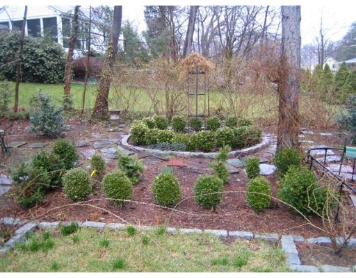 250 Ridgeway Road Weston, MA 02493 - Photo 10 of 20 a view of a garden with a house