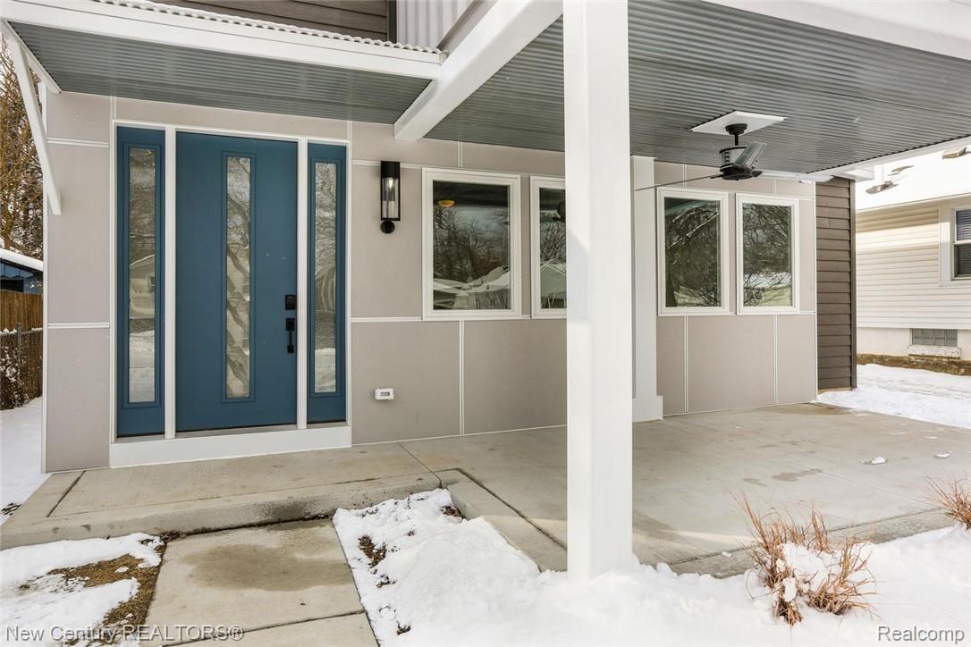 3271 Inman Street Ferndale, MI 48220 - Photo 2 of 24 Raised, covered porch with outdoor fan