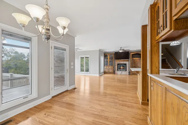 a view of an empty room