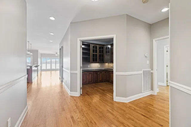 a view of an empty room