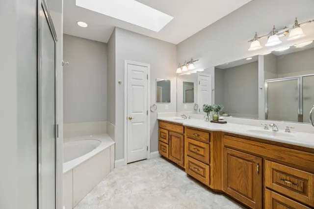 a view of a lake and mountain