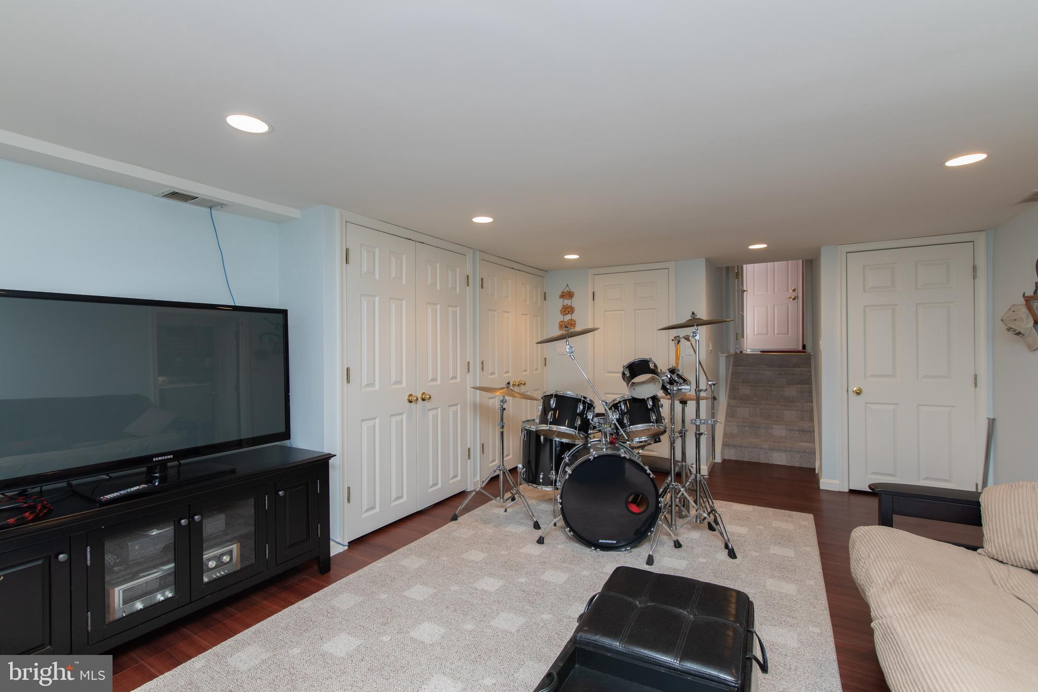 41 Clemson Road Cherry Hill, NJ 08034 - Photo 26 of 32 Finished basement with closets and recessed lights