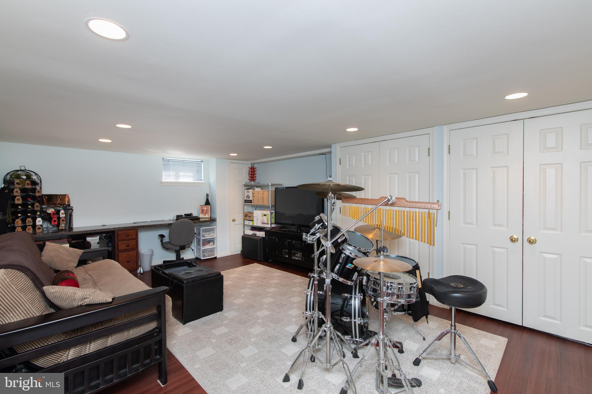 41 Clemson Road Cherry Hill, NJ 08034 - Photo 27 of 32 Finished basement with closets and recessed lights