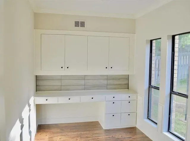 a view of an empty room