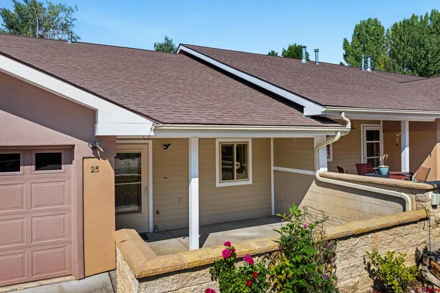 a view of a house with a porch
