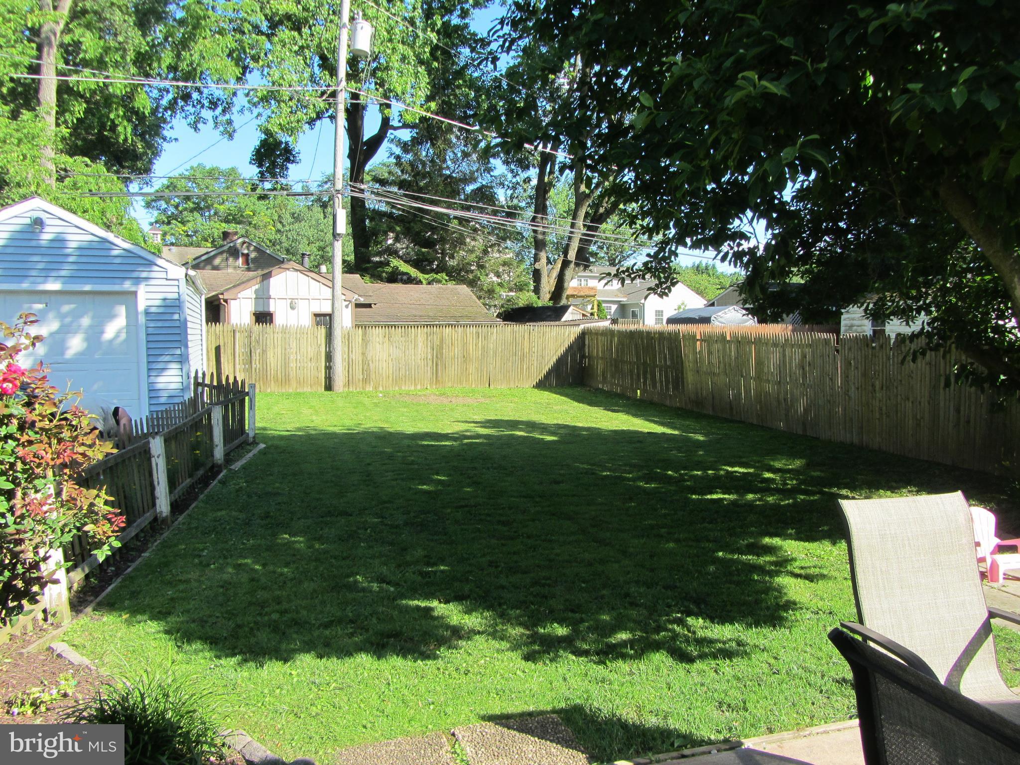 418 Hoover Road Ambler, PA 19002 - Photo 30 of 30 Fenced In Back Yard & Garage