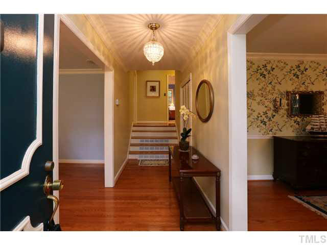 604 Macon Place Raleigh, NC 27609 - Photo 2 of 25 Large Entry foyer with hardwood flooring. Formal Dining and Living to the left and right! Entry Foyer