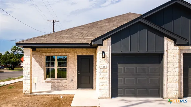 a front view of a house